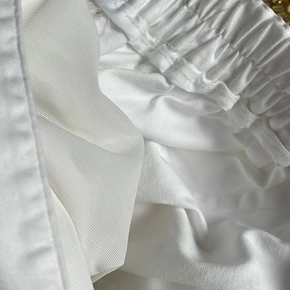 Maggie Barnes for CATHERINES  White TUMMY CONTROL white stretch cotton Capri 24W